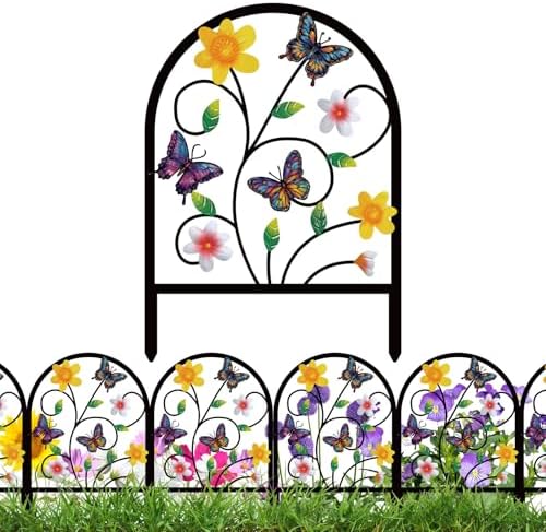 Butterfly Garden Fence Border, 4 Pack
