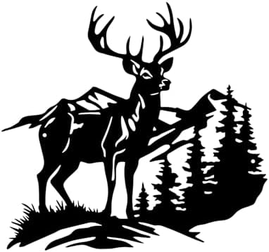Forest Deer Wall Art, 11.8 in