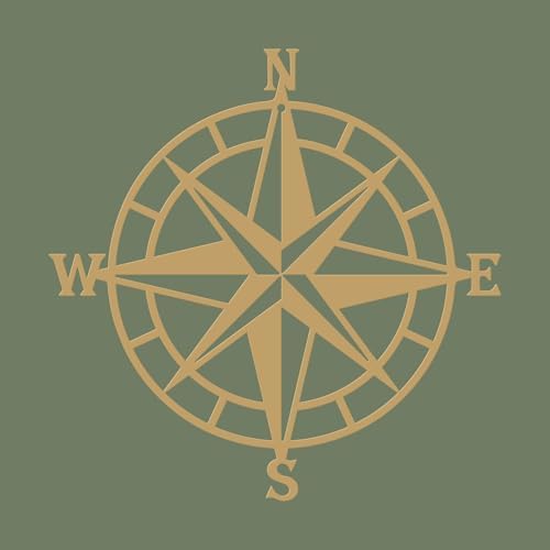 Nautical Compass Wall Decor, 11 in, Gold